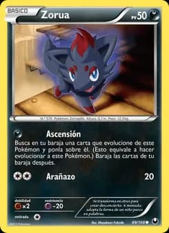 Zorua card in Spanish