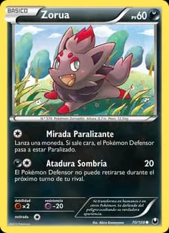 Zorua card in Spanish