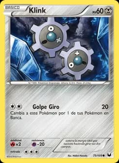 Klink card in Spanish