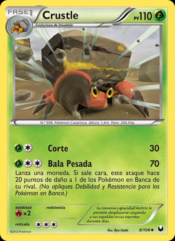 Crustle card in Spanish