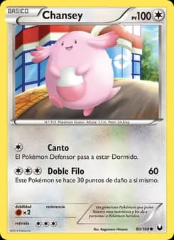 Chansey card in Spanish