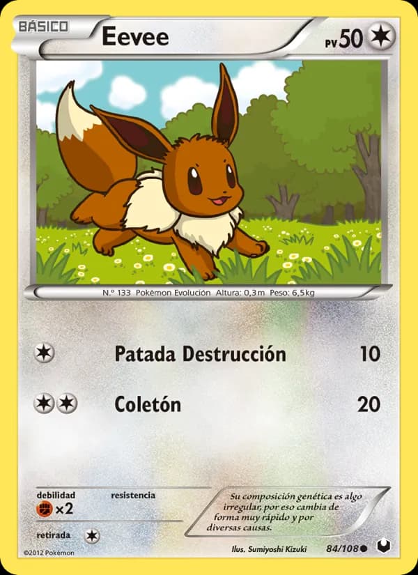 Eevee card in Spanish