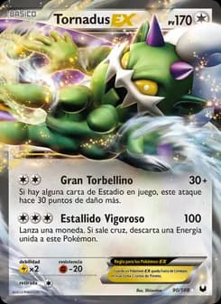 Tornadus-EX card in Spanish