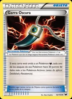Garra Oscura card in Spanish