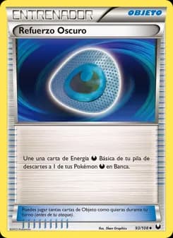 Refuerzo Oscuro card in Spanish