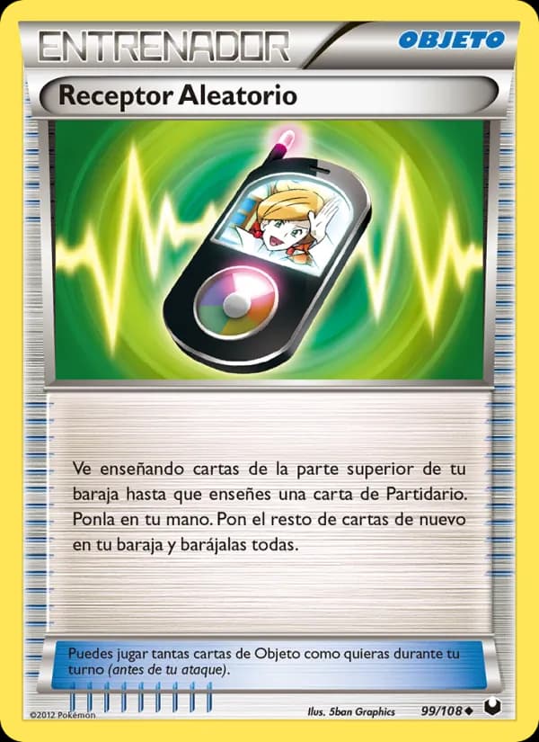 Receptor Aleatorio card in Spanish
