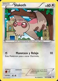 Slakoth card in Spanish