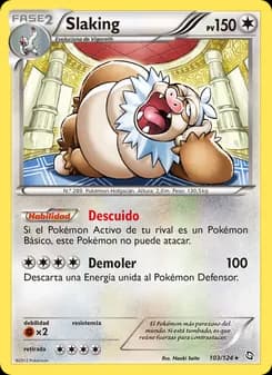 Slaking card in Spanish