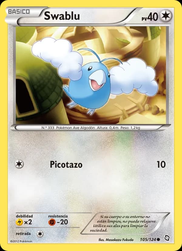 Swablu card in Spanish