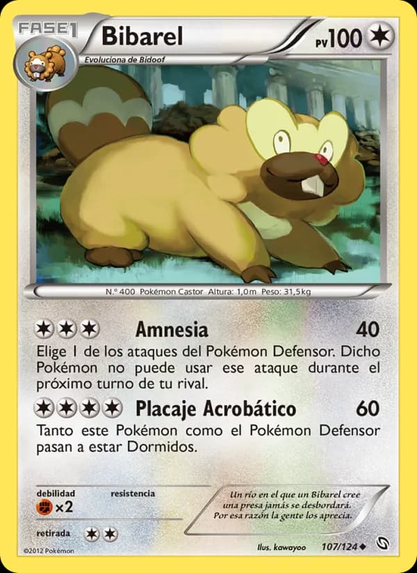 Bibarel card in Spanish