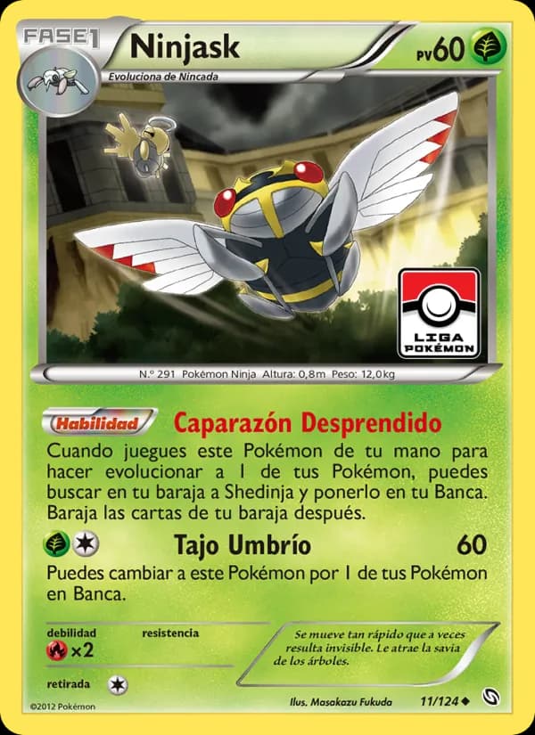 Ninjask card in Spanish