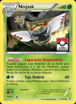 Ninjask card in Spanish