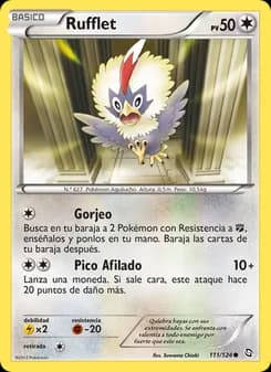 Rufflet card in Spanish