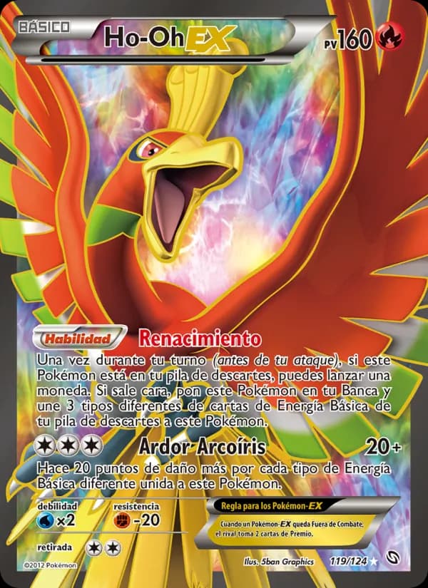 Ho-Oh-EX card in Spanish