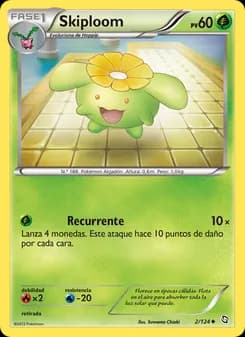 Skiploom card in Spanish