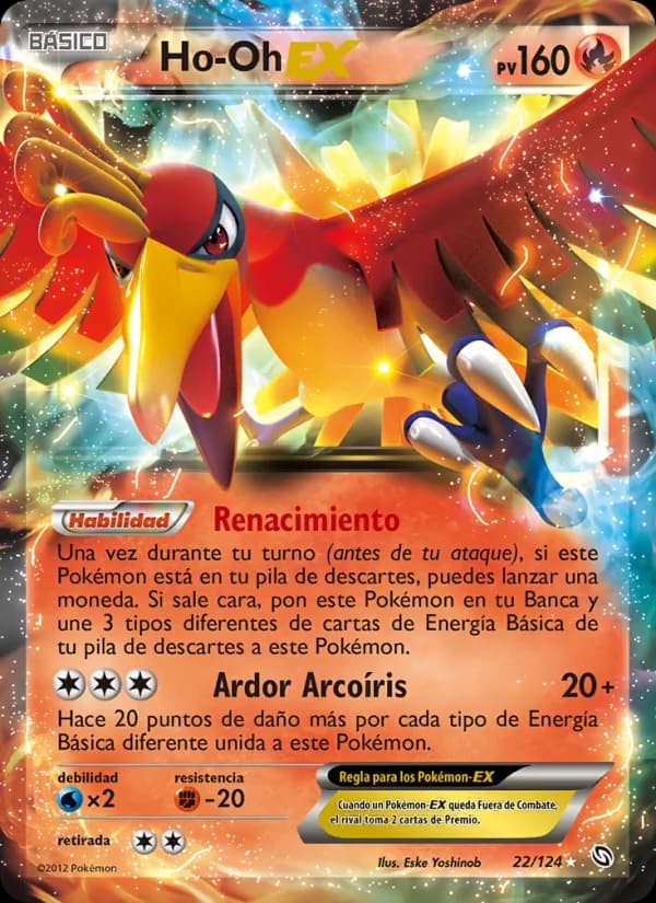 Ho-Oh-EX card in Spanish