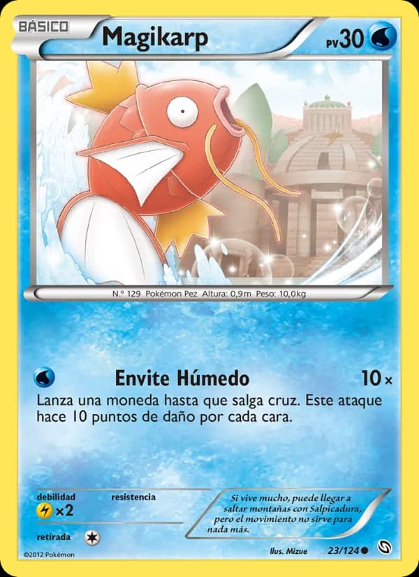 Magikarp card in Spanish