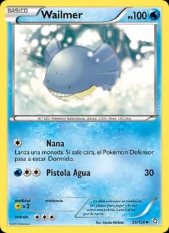 Wailmer card in Spanish