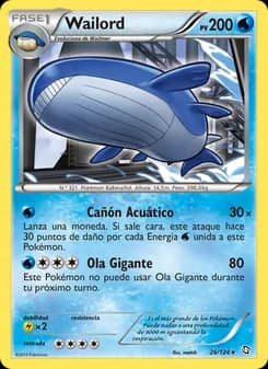 Wailord card in Spanish
