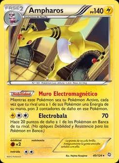 Ampharos card in Spanish