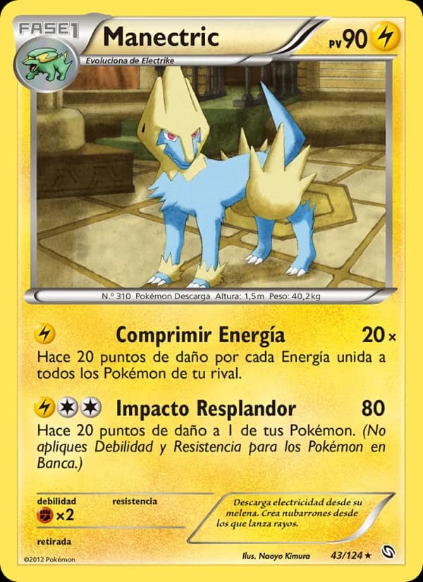 Manectric card in Spanish