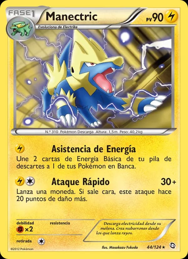 Manectric card in Spanish