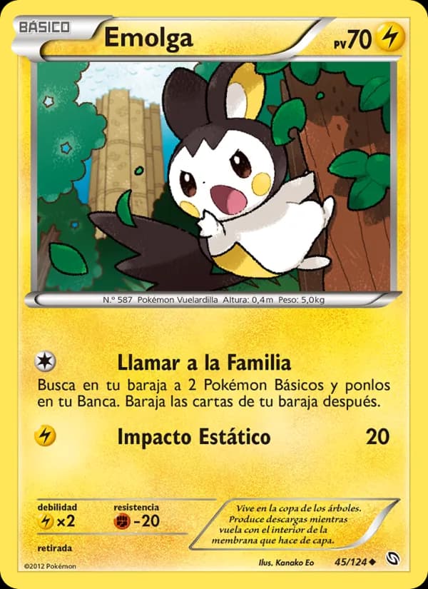 Emolga card in Spanish