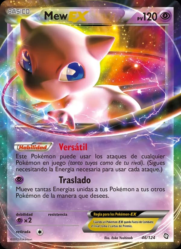 Mew-EX card in Spanish