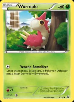 Wurmple card in Spanish