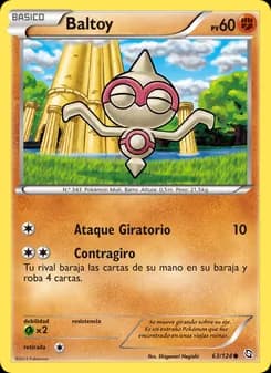 Baltoy card in Spanish