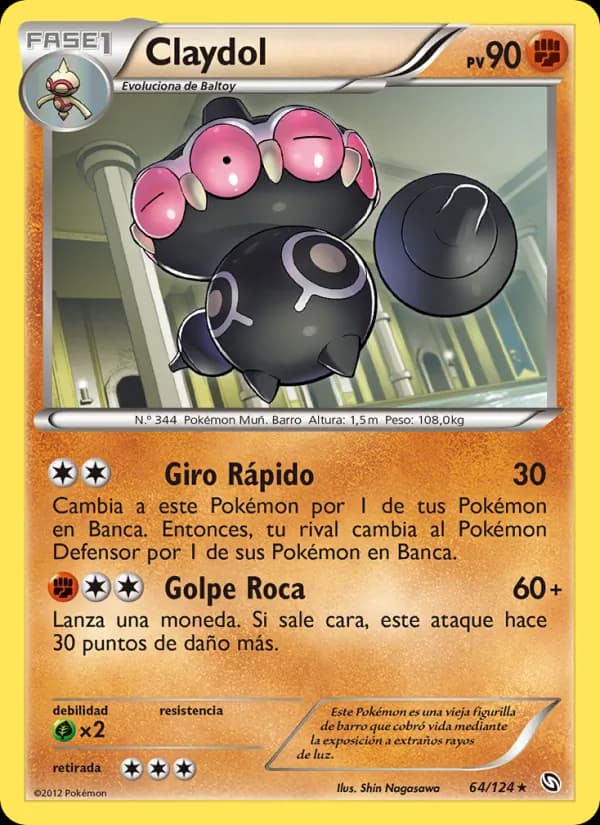 Claydol card in Spanish