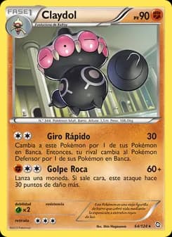 Claydol card in Spanish