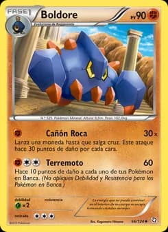 Boldore card in Spanish