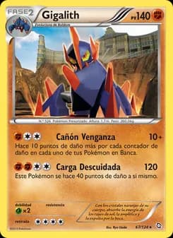 Gigalith card in Spanish
