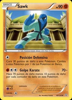 Sawk card in Spanish