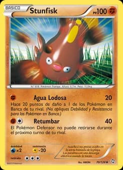 Stunfisk card in Spanish