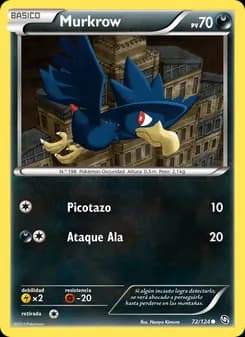 Murkrow card in Spanish