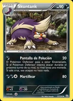 Skuntank card in Spanish