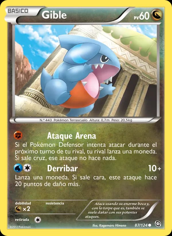 Gible card in Spanish