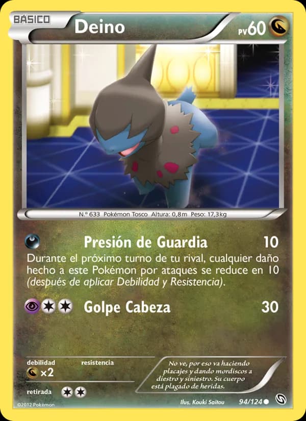 Deino card in Spanish