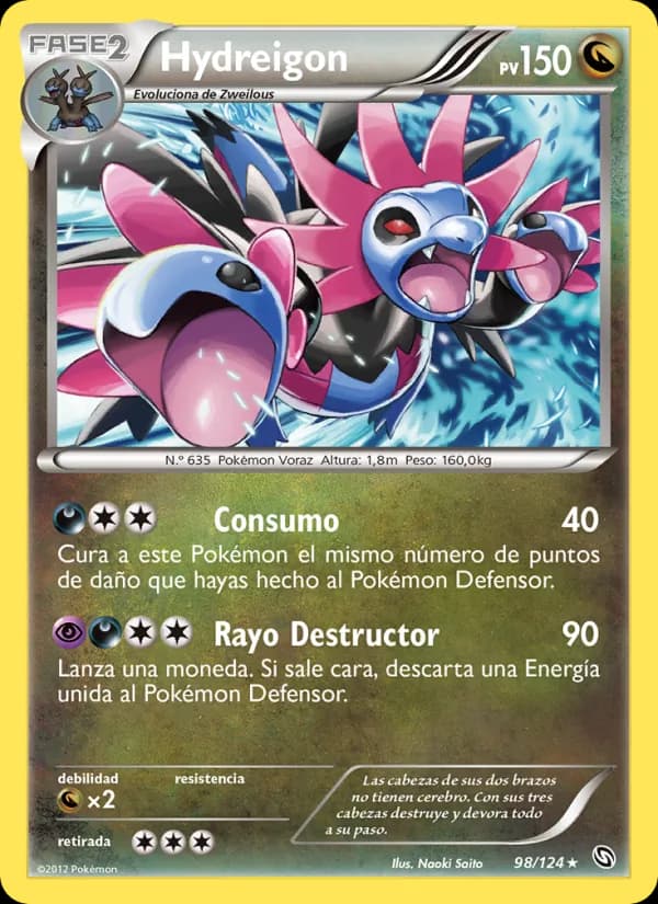 Hydreigon card in Spanish