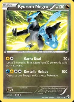 Kyurem Negro card in Spanish
