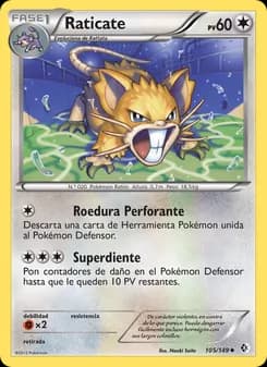 Raticate card in Spanish