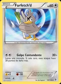 Farfetch’d card in Spanish