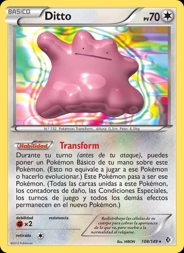 Ditto card in Spanish