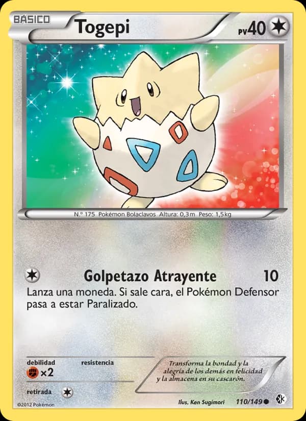 Togepi card in Spanish