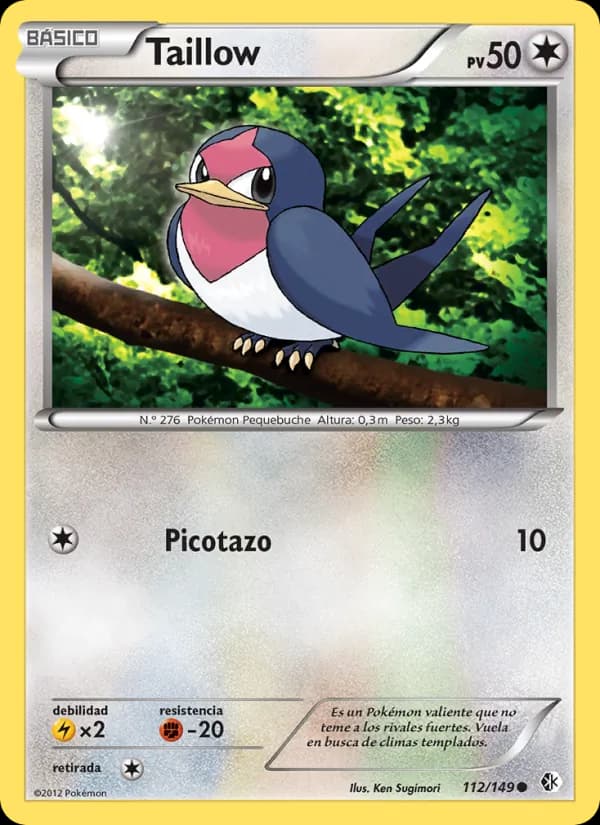 Taillow card in Spanish