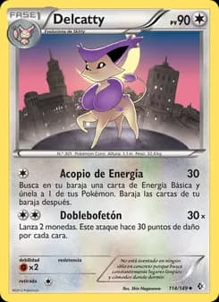 Delcatty card in Spanish