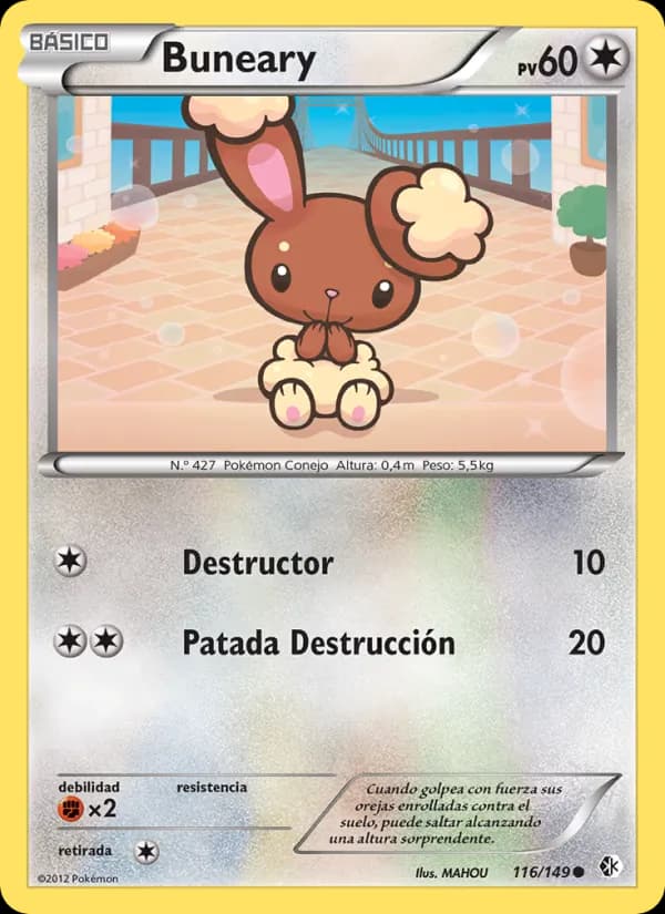Buneary card in Spanish
