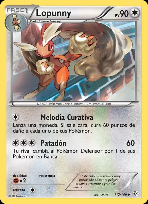 Lopunny card in Spanish
